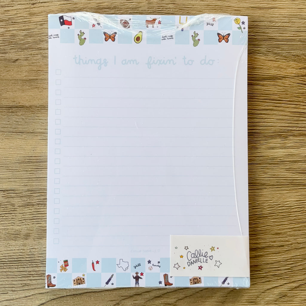 Texas Western Checkerboard Notepad by Callie Danielle - Lyla's: Clothing, Decor & More - Plano Boutique