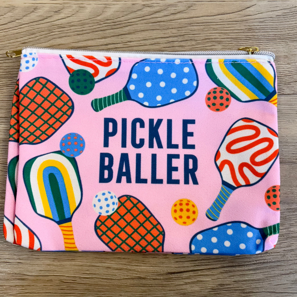 Pickleballer Canvas Pouch - Lyla's: Clothing, Decor & More - Plano Boutique