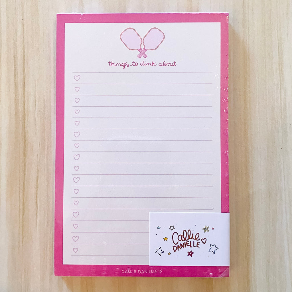 Things to Dink About Pickleball Notepad by Callie Danielle - Lyla's: Clothing, Decor & More - Plano Boutique