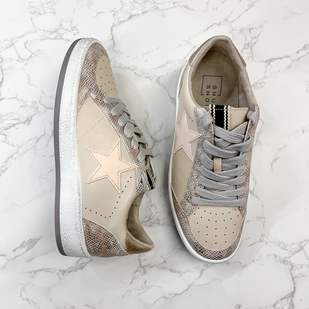 Paz Gold Snake Shu Shop Sneaker - Lyla's: Clothing, Decor & More - Plano Boutique