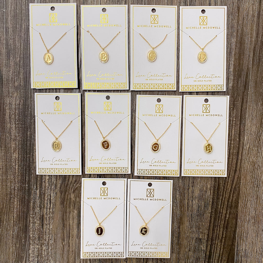 Samantha Initial Necklace - Lyla's: Clothing, Decor & More - Plano Boutique