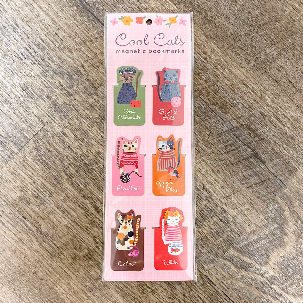 Cool Cats Magnetic Bookmarks - Lyla's: Clothing, Decor & More - Plano Boutique