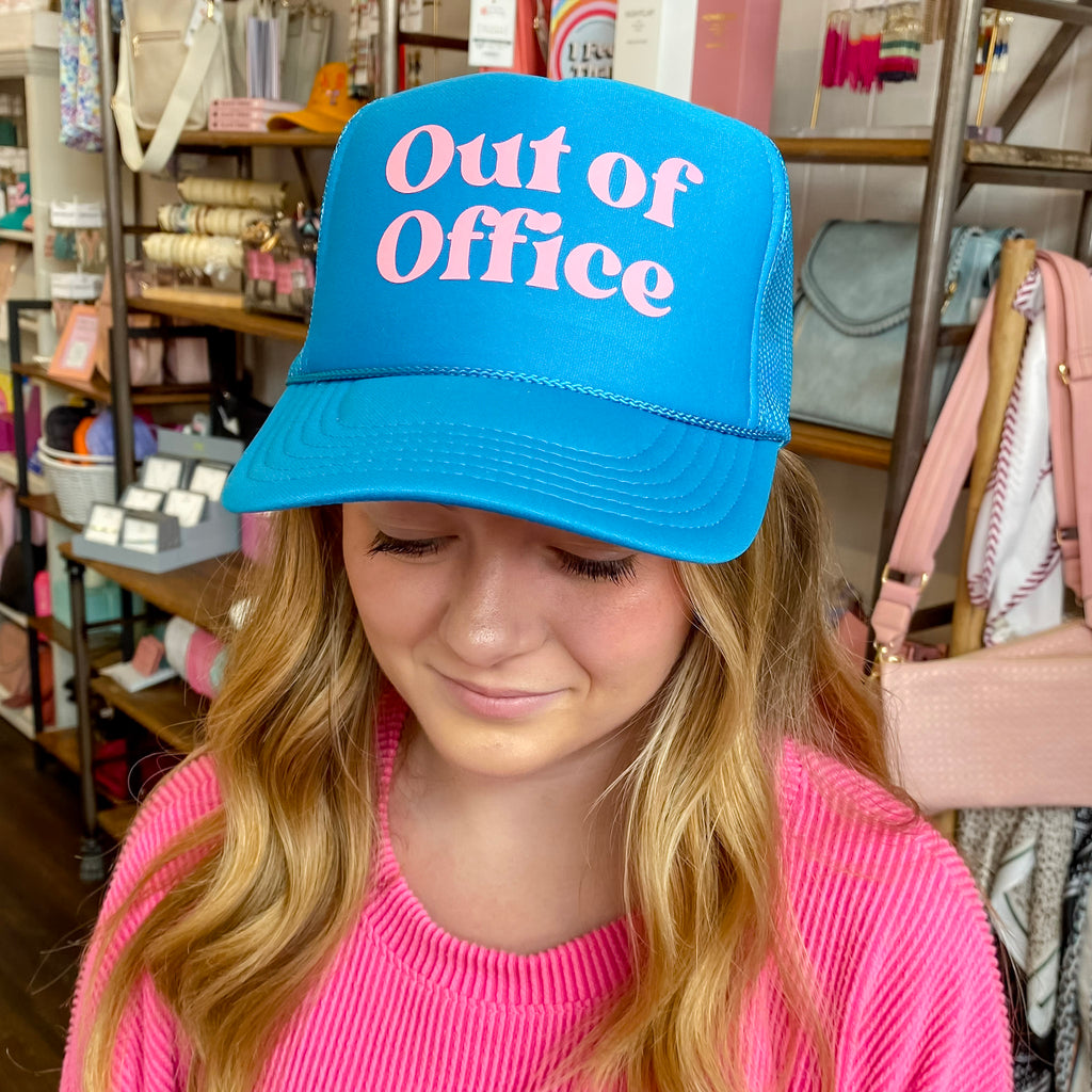 Out Of Office Trucker Hat - Lyla's: Clothing, Decor & More - Plano Boutique