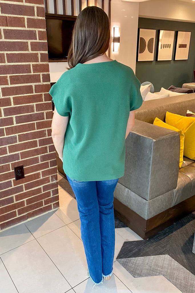 Ride Away With Me Green Top - Lyla's: Clothing, Decor & More - Plano Boutique