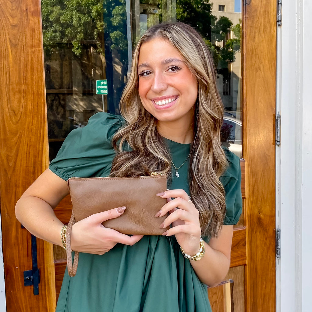 Jen & Co Riley Crossbody Handbag - Chestnut - Lyla's: Clothing, Decor & More - Plano Boutique