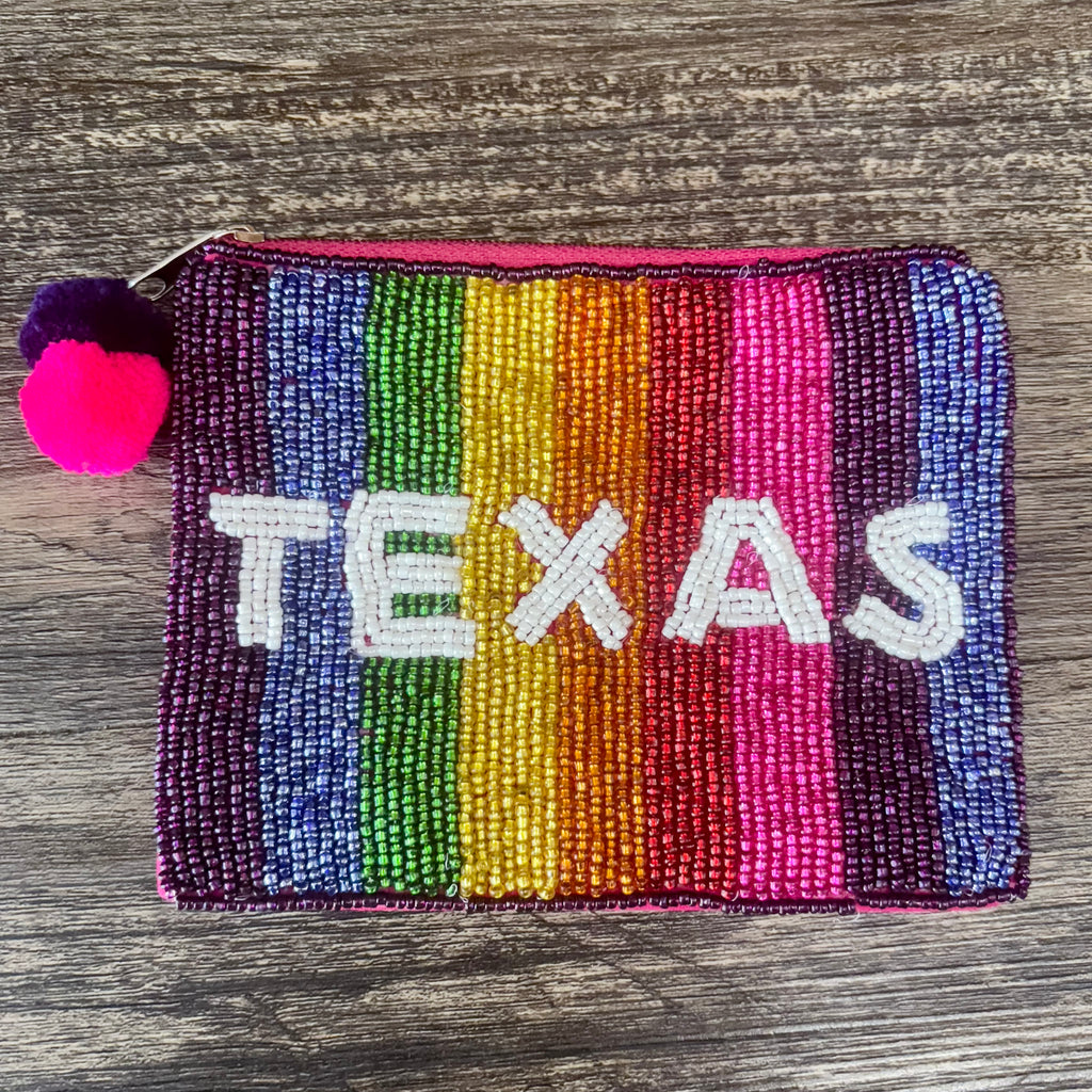 Texas Beaded Pouch - Lyla's: Clothing, Decor & More - Plano Boutique