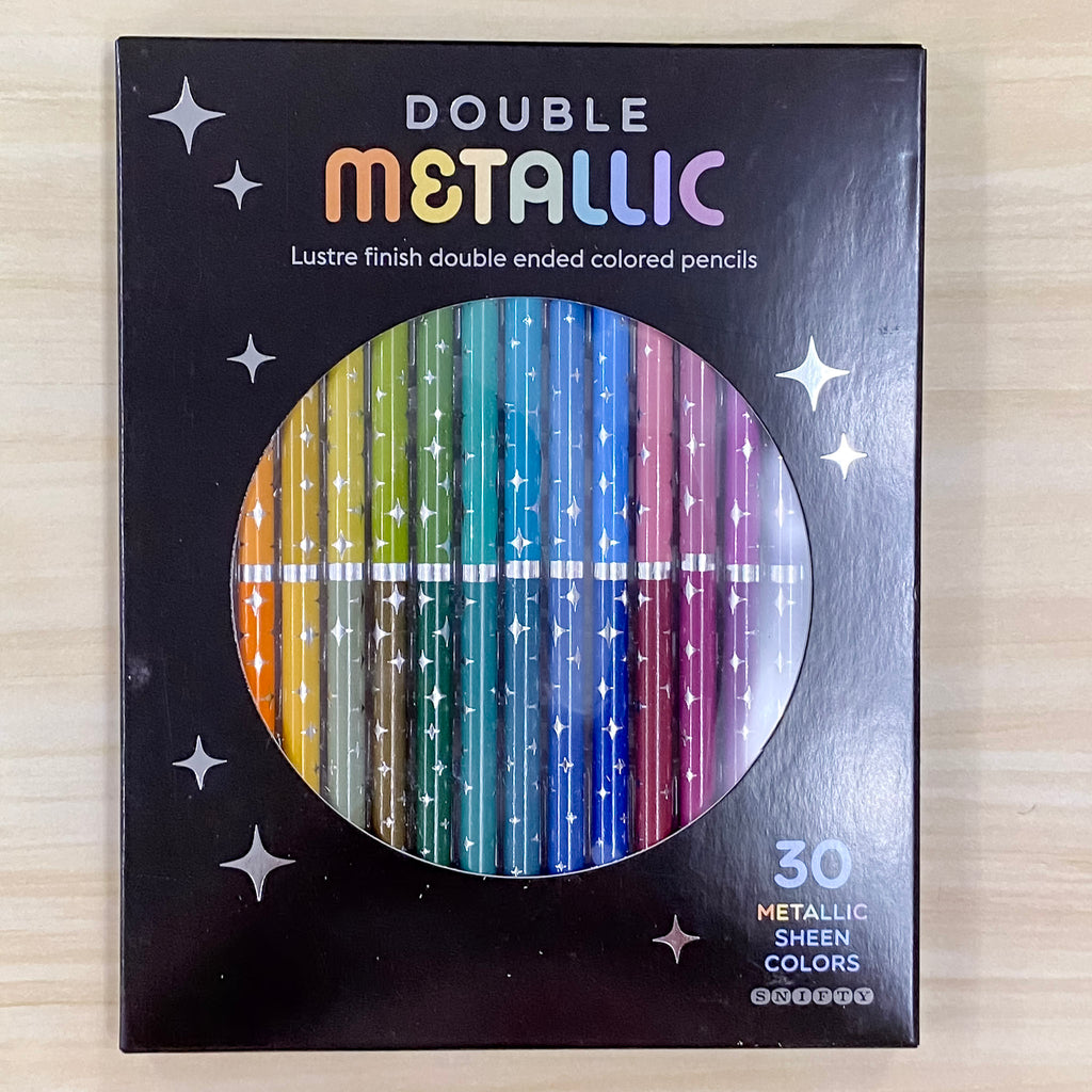 Double Metallic Dual Ended Colored Pencils, image size:1024x1024