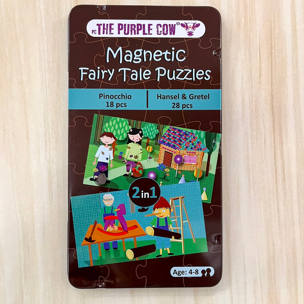 Magnetic Tin - Fairy Tale Puzzles Pinocchio & Hansel & Gretel - Lyla's: Clothing, Decor & More - Plano Boutique
