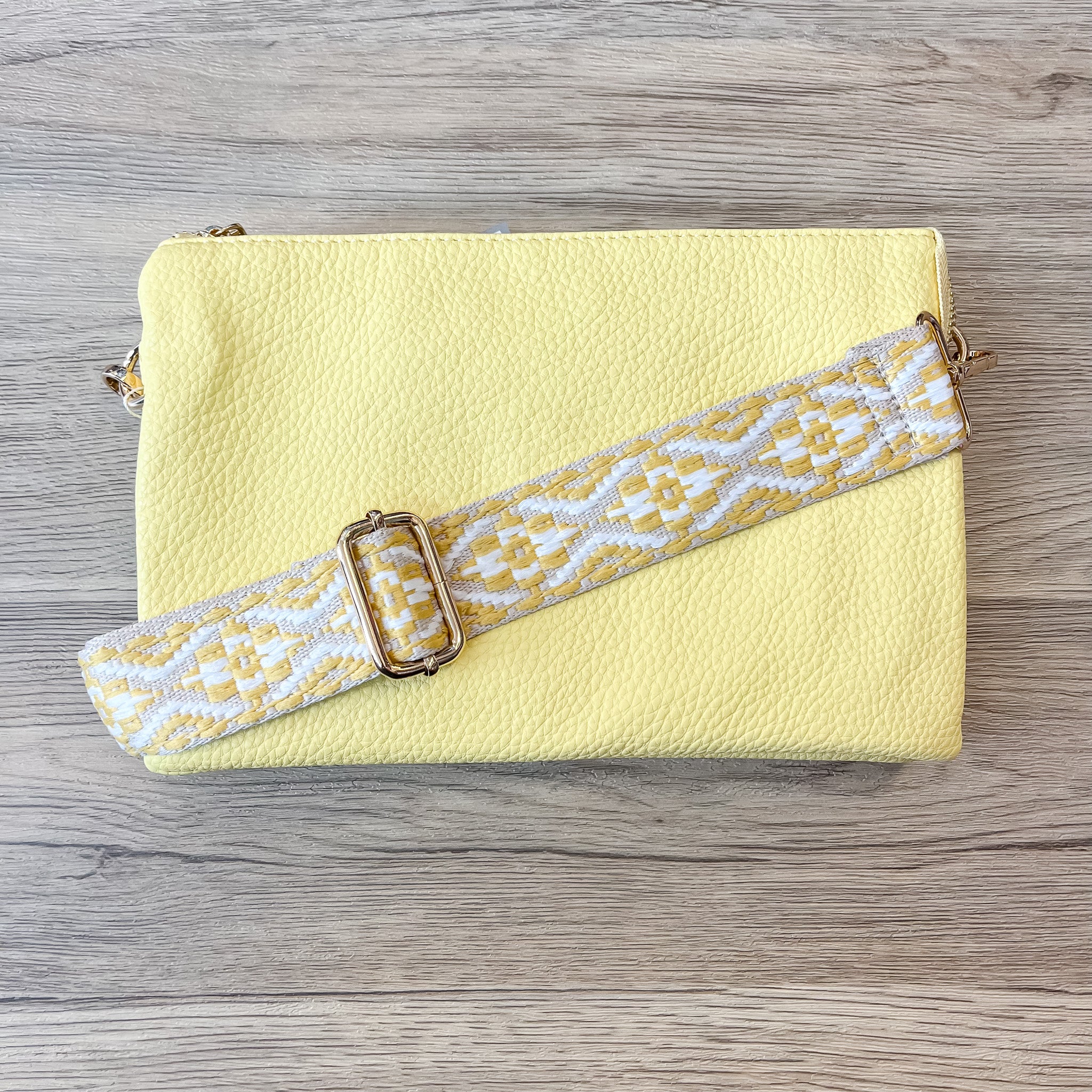 SKAGEN Mikkeline Mini Satchel Clutch Crossbody Bag Pale Yellow Leather Purse  | eBay