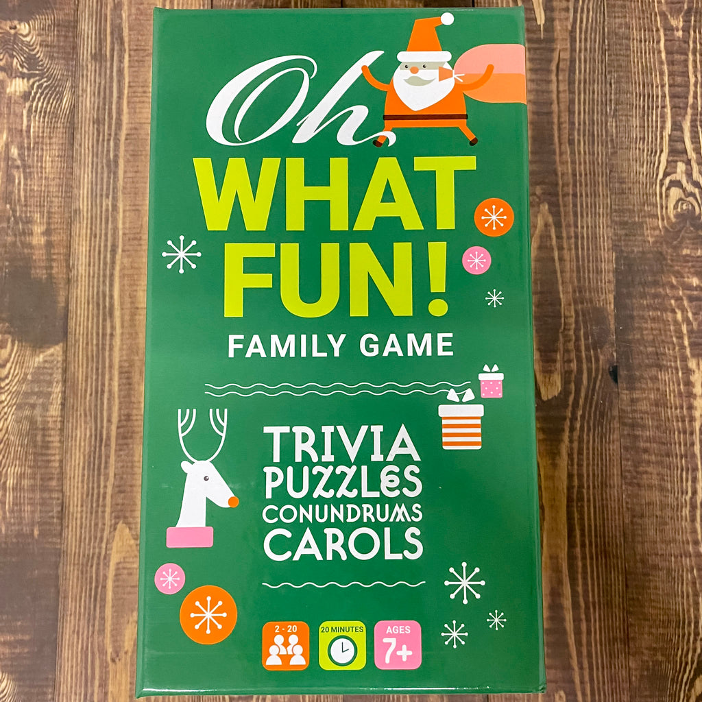 Oh What Fun! Game - Lyla's: Clothing, Decor & More - Plano Boutique