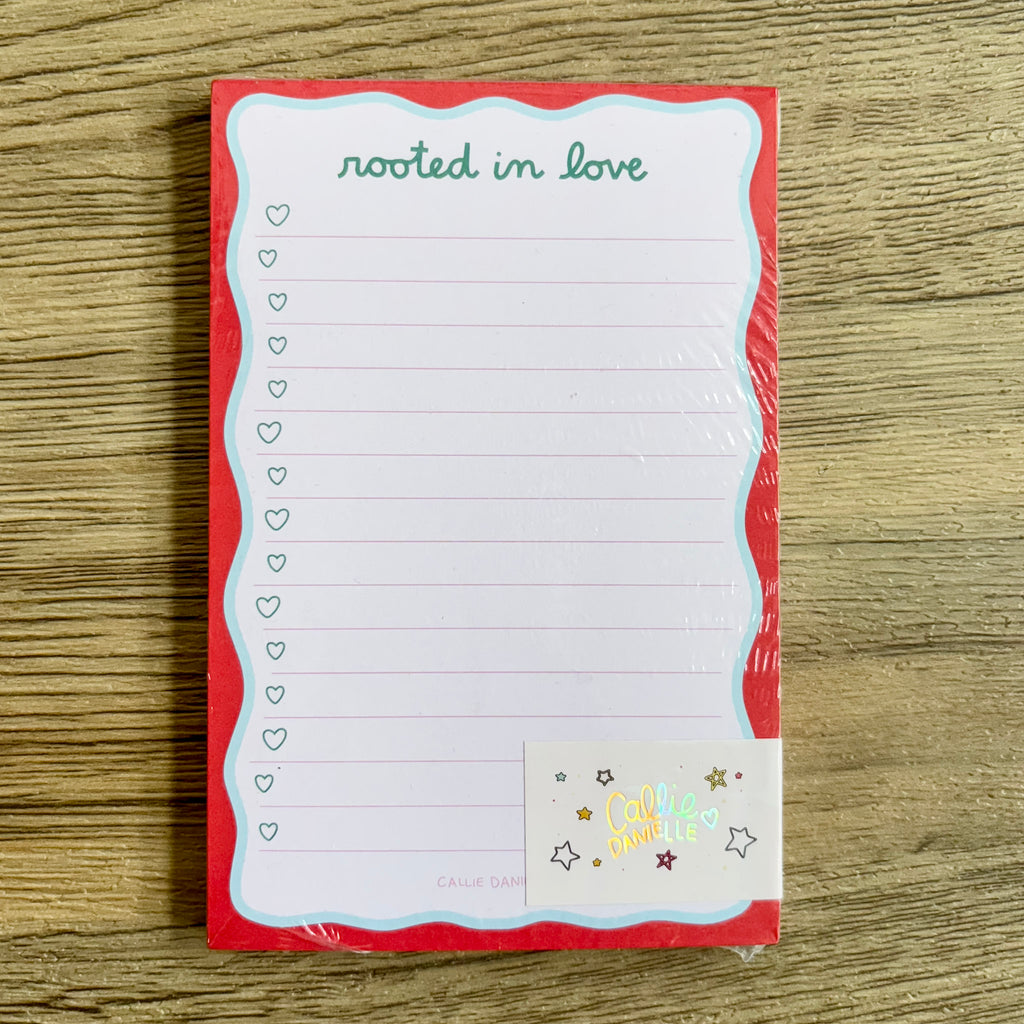 Rooted in Love Notepad - Lyla's: Clothing, Decor & More - Plano Boutique