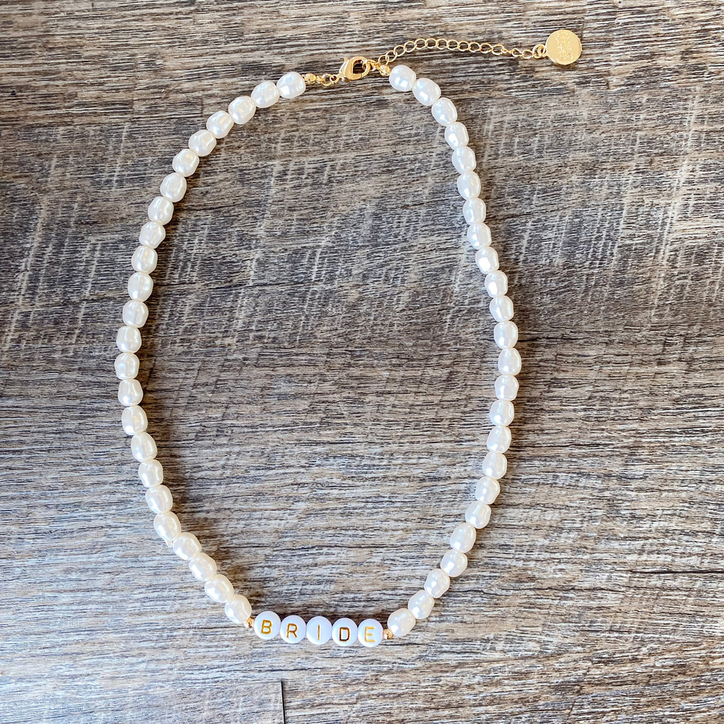 Bridal Pearl Beaded Necklace by XO Fetti - Lyla's: Clothing, Decor & More - Plano Boutique