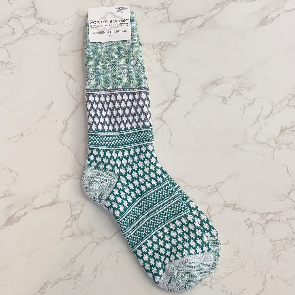 Spruce Multi Cozy Ladies Socks - Lyla's: Clothing, Decor & More - Plano Boutique
