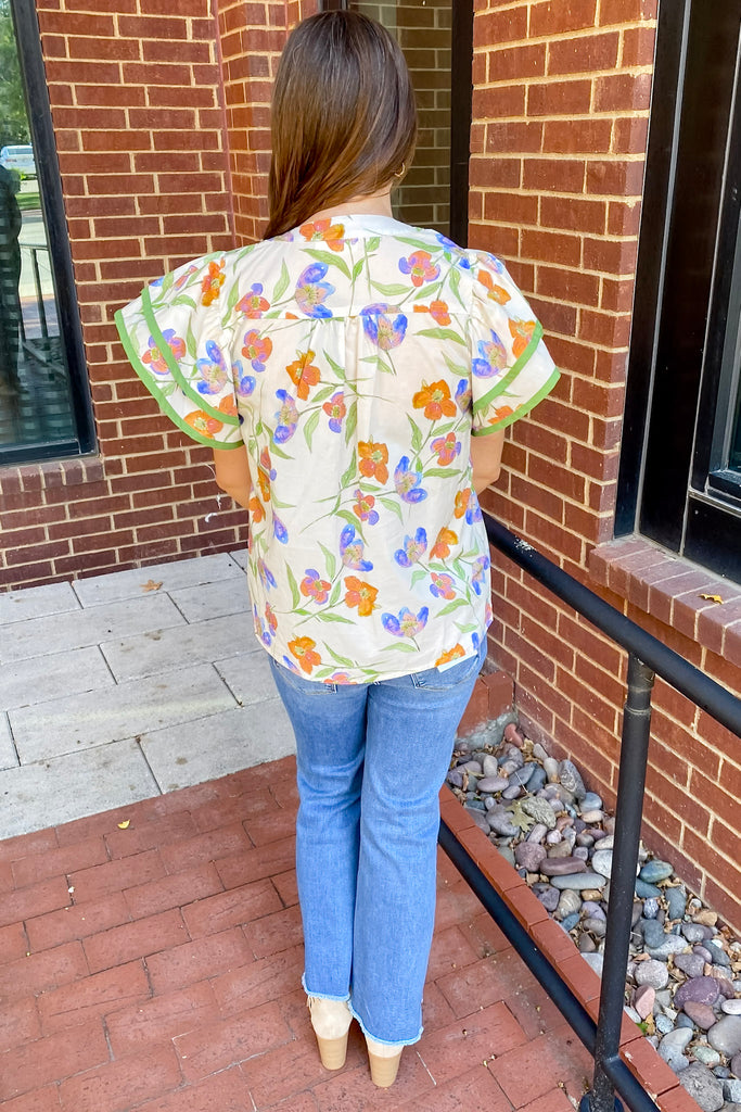 Autumn Dreams Cream Floral Print Top - Lyla's: Clothing, Decor & More - Plano Boutique