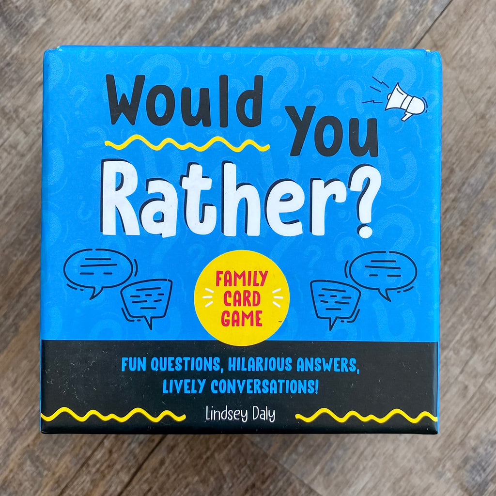 Would You Rather? Family Card Game - Lyla's: Clothing, Decor & More - Plano Boutique
