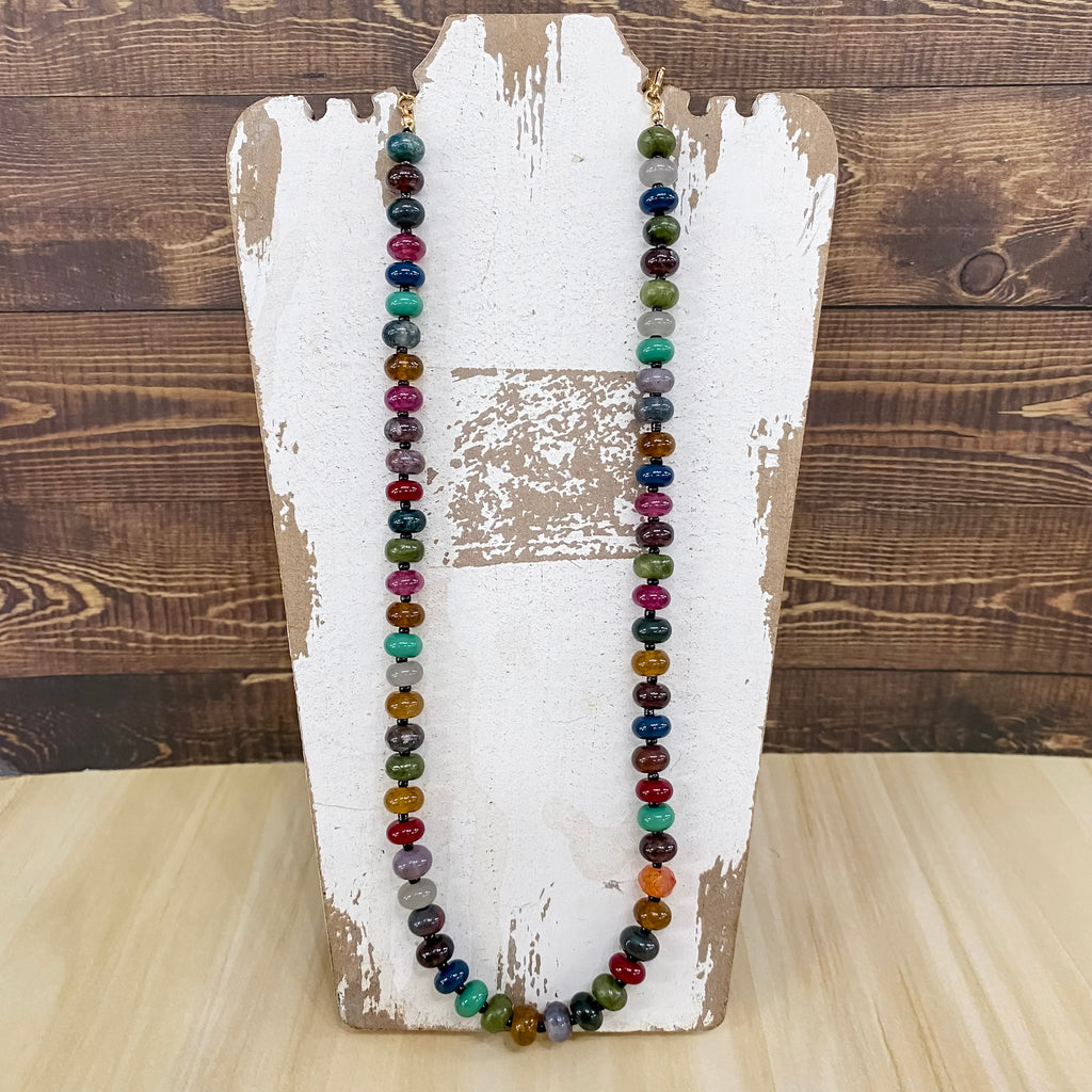 Multi Color Beaded "Candy" Necklace - Lyla's: Clothing, Decor & More - Plano Boutique