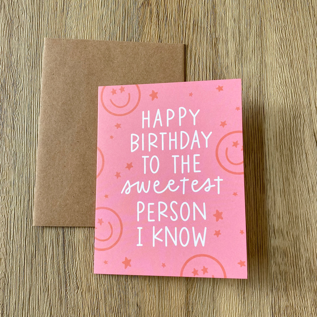 Star Eyed Smiley Birthday Greeting Card - Lyla's: Clothing, Decor & More - Plano Boutique