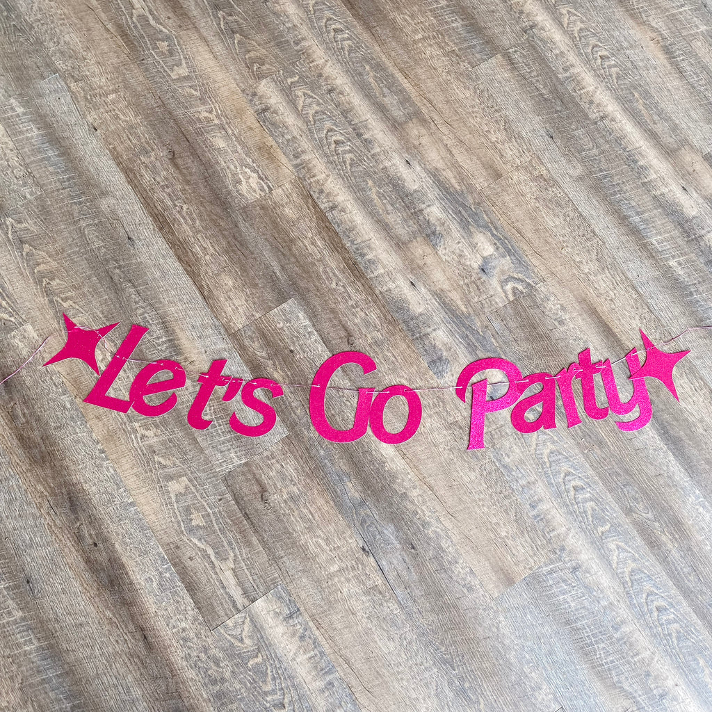 Let's Go Party Party Banner by XO Fetti - Lyla's: Clothing, Decor & More - Plano Boutique