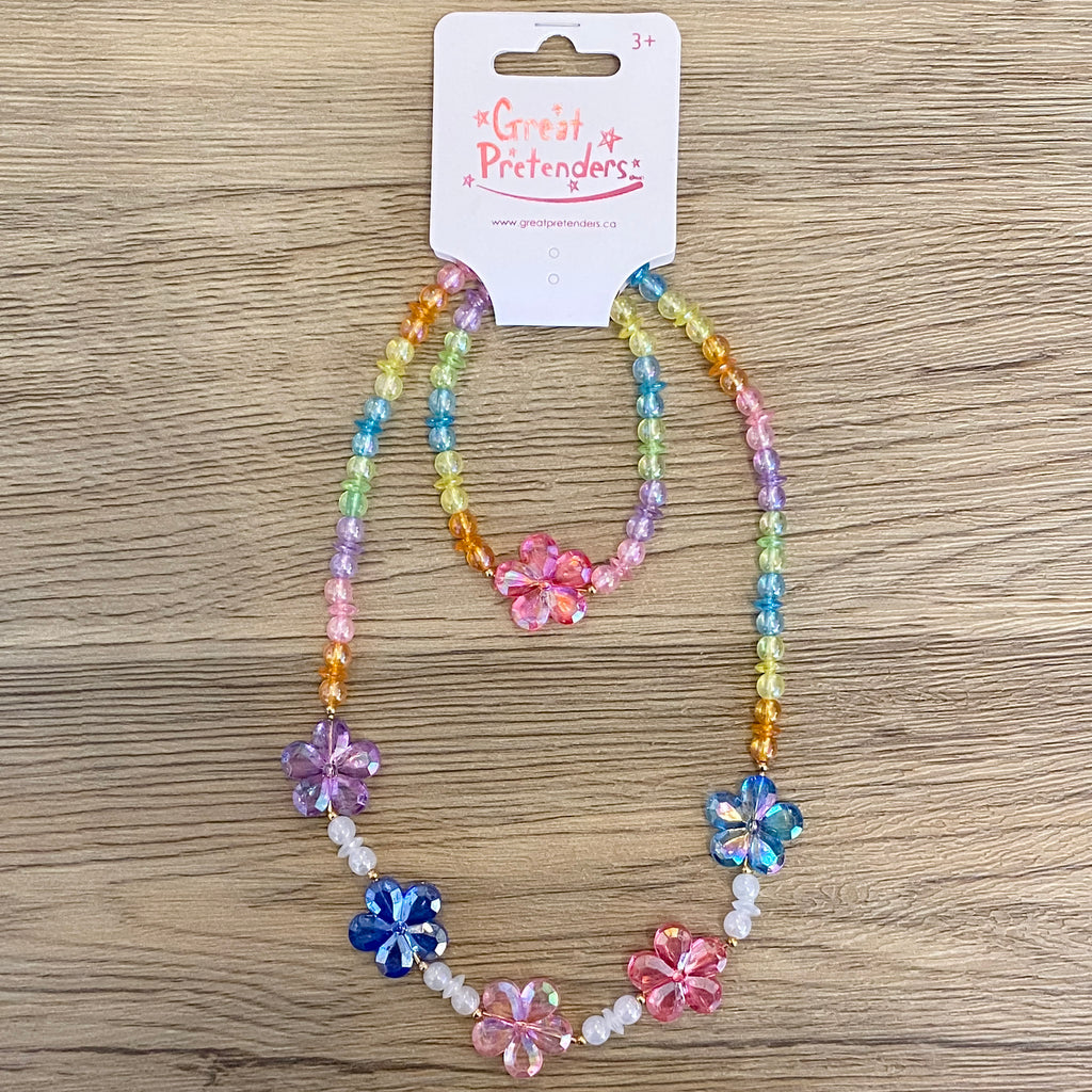Blooming Beads Necklace & Bracelet Set - Lyla's: Clothing, Decor & More - Plano Boutique