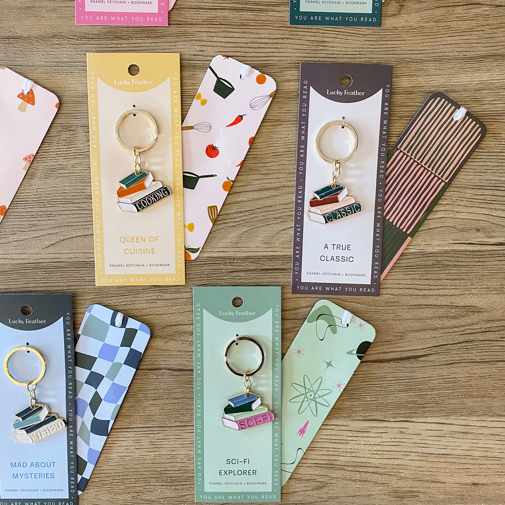 Book Lover's Keychain - Lyla's: Clothing, Decor & More - Plano Boutique