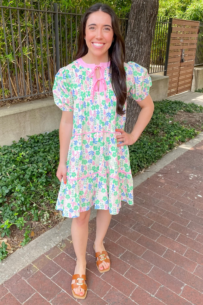 Candyland Mix of Florals Print Dress - Lyla's: Clothing, Decor & More - Plano Boutique