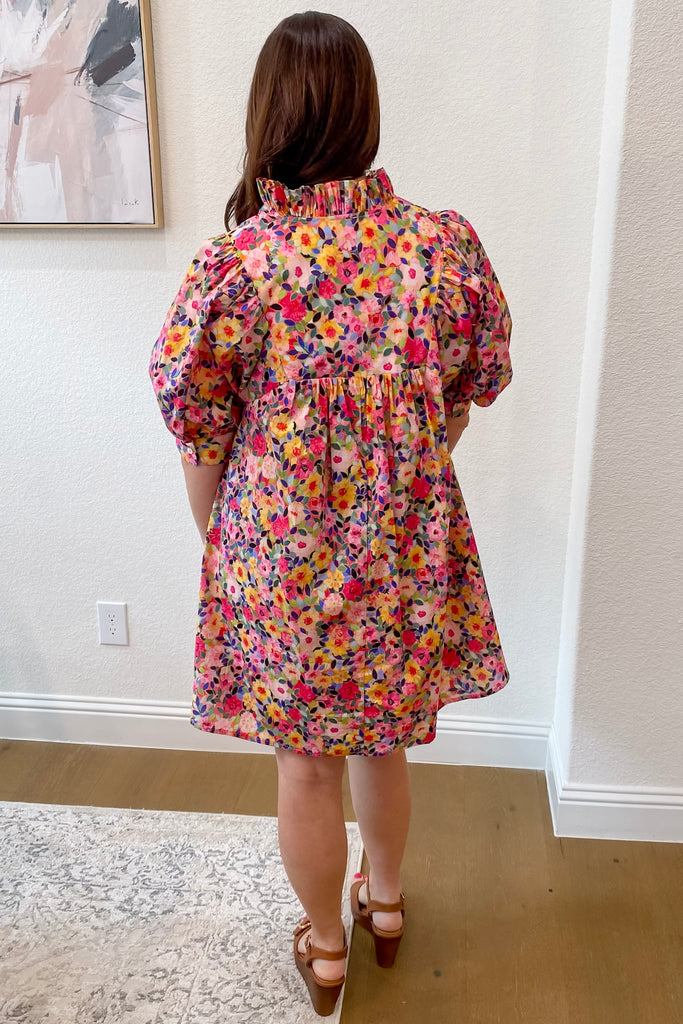 Sunlit Dreams Floral Print Dress - Lyla's: Clothing, Decor & More - Plano Boutique