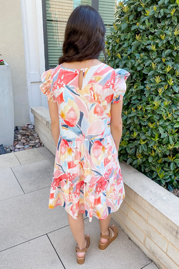 Firefly Abstract Red Print Dress - Lyla's: Clothing, Decor & More - Plano Boutique