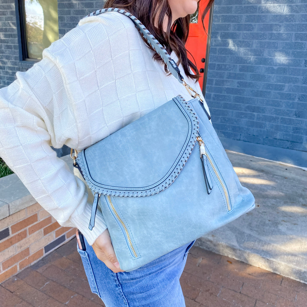 Jen & Co Lorelei Crossbody Handbag - Blue - Lyla's: Clothing, Decor & More - Plano Boutique