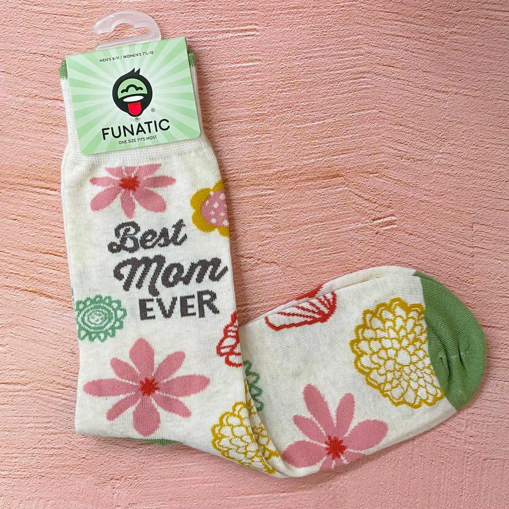 Best Mom Ever Ladies Socks - Lyla's: Clothing, Decor & More - Plano Boutique