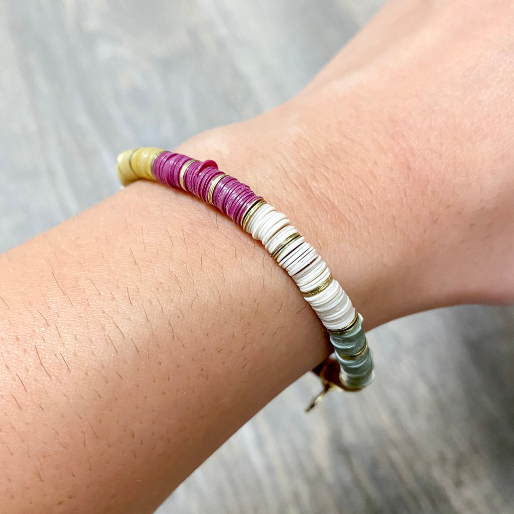 Grace Gold Stripe Stretch Bracelet Port By Ink & Alloy - Lyla's: Clothing, Decor & More - Plano Boutique