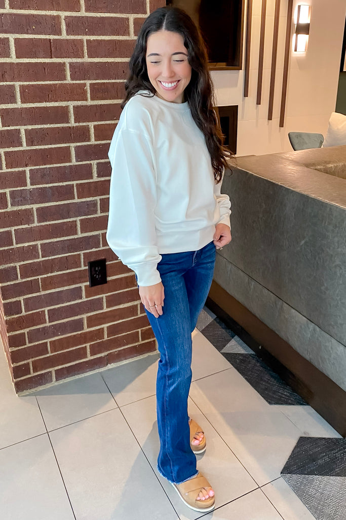 On Cloud Nine White Sweater - Lyla's: Clothing, Decor & More - Plano Boutique