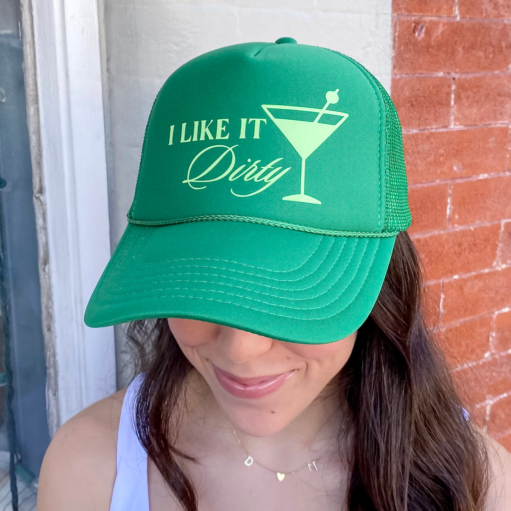 I LIke It Dirty Martini Trucker Hat - Lyla's: Clothing, Decor & More - Plano Boutique