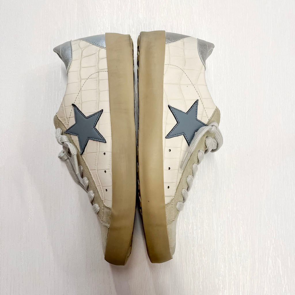 Paula Beige Corc Blue Star Shu Shop Sneaker - Lyla's: Clothing, Decor & More - Plano Boutique