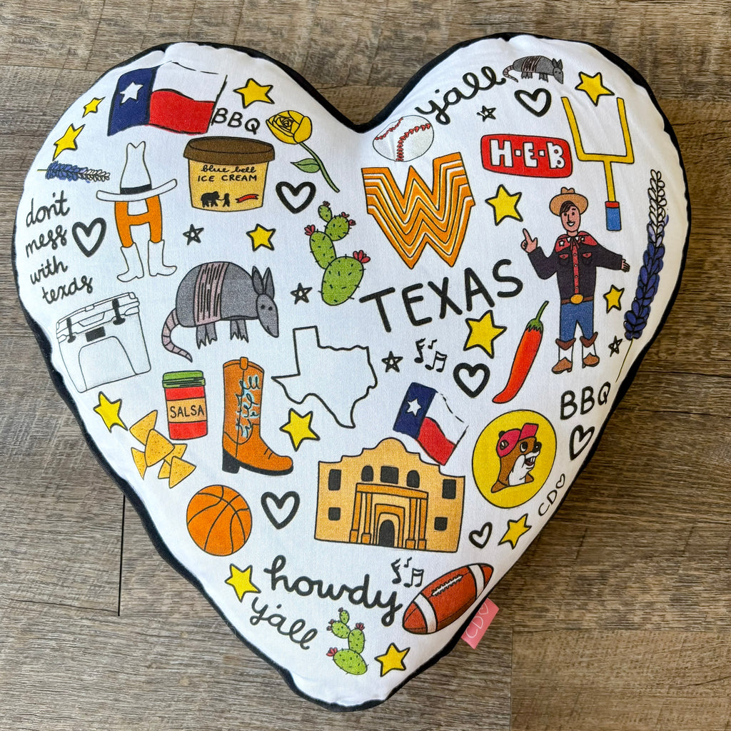 Love for Texas Pillow by Callie Danielle - Lyla's: Clothing, Decor & More - Plano Boutique