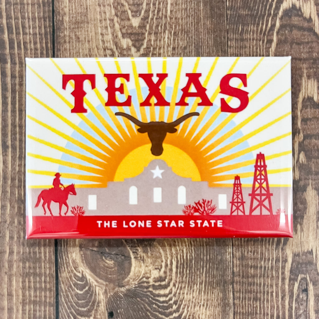 Magnet -Texas The Lone Star State - Lyla's: Clothing, Decor & More - Plano Boutique