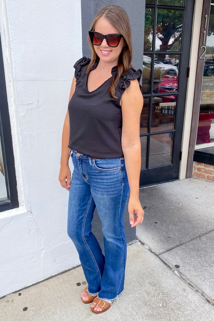 Send an Alert For This Black Top - Lyla's: Clothing, Decor & More - Plano Boutique