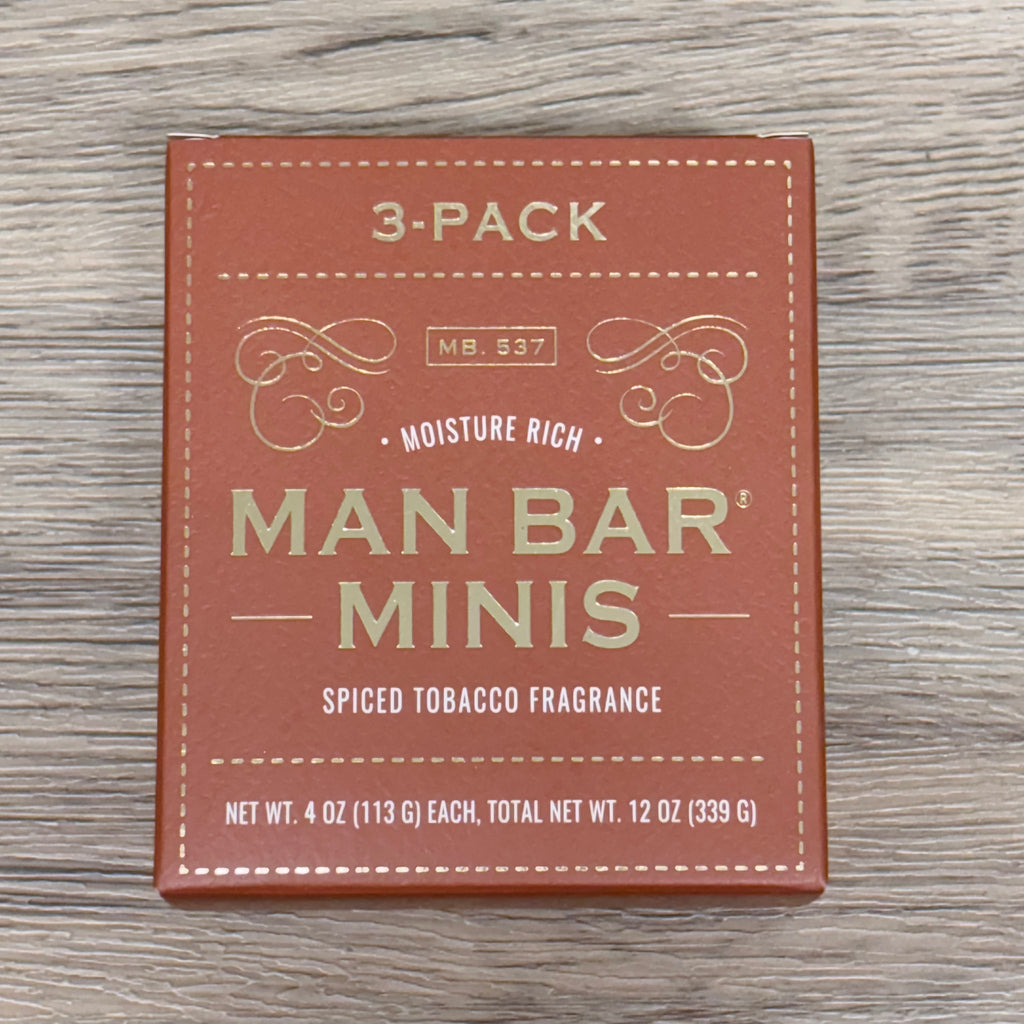 Man Bar Mini 3 Pack Spiced Tobacco - Lyla's: Clothing, Decor & More - Plano Boutique