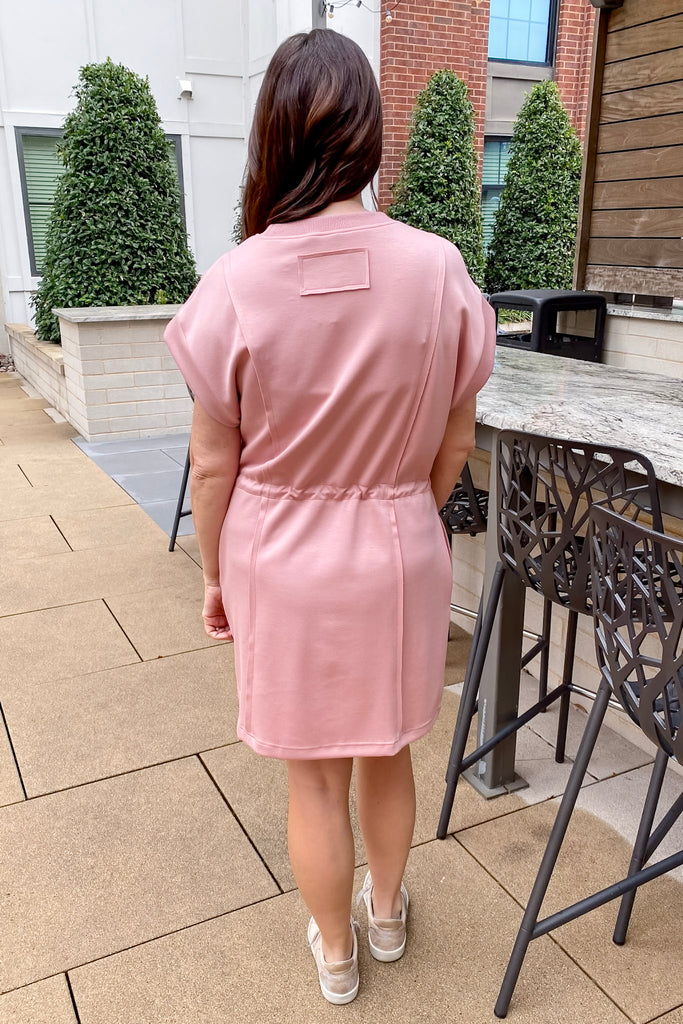 Perfect Harmony Pleated Antique Rose Dress - Lyla's: Clothing, Decor & More - Plano Boutique