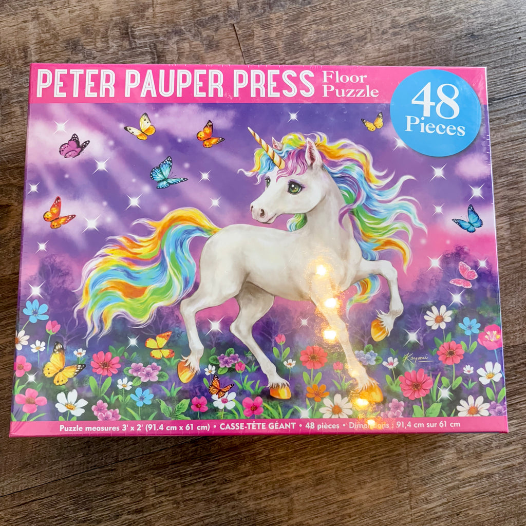 Unicorn World Kids' Floor Puzzle - Lyla's: Clothing, Decor & More - Plano Boutique