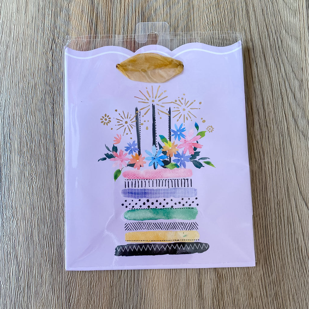 Sparkling Celebration Scallop Small Gift Bag - Lyla's: Clothing, Decor & More - Plano Boutique