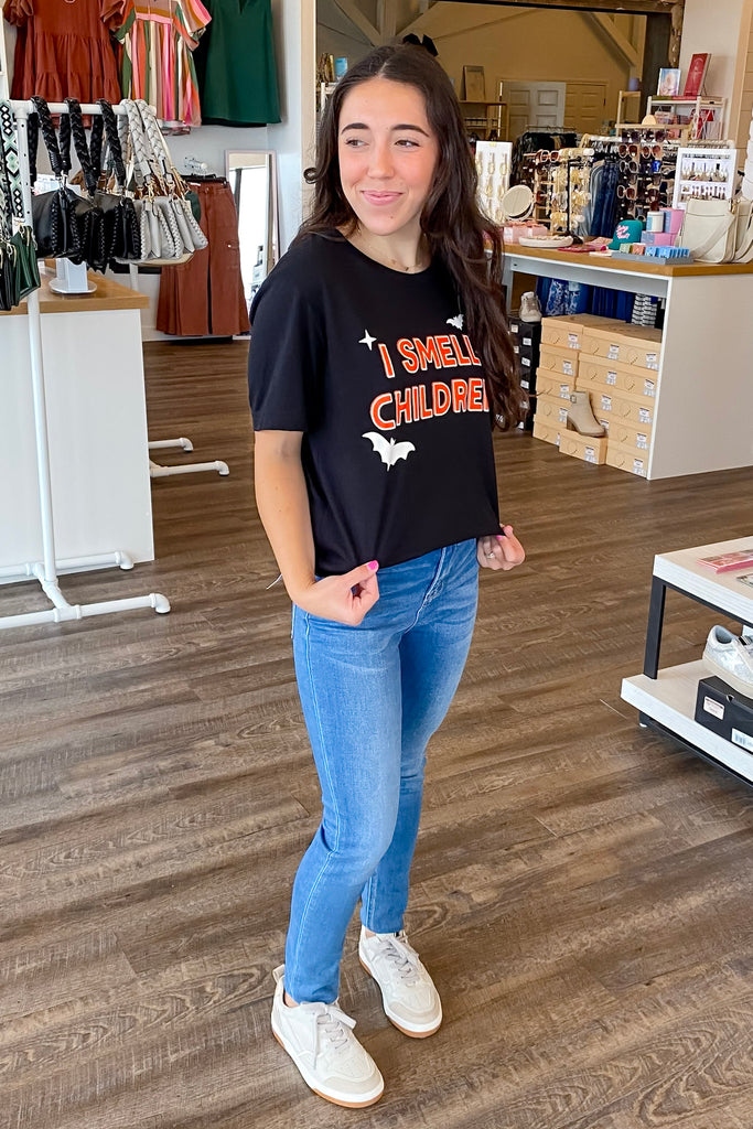 I Smell Children Black Top - Lyla's: Clothing, Decor & More - Plano Boutique