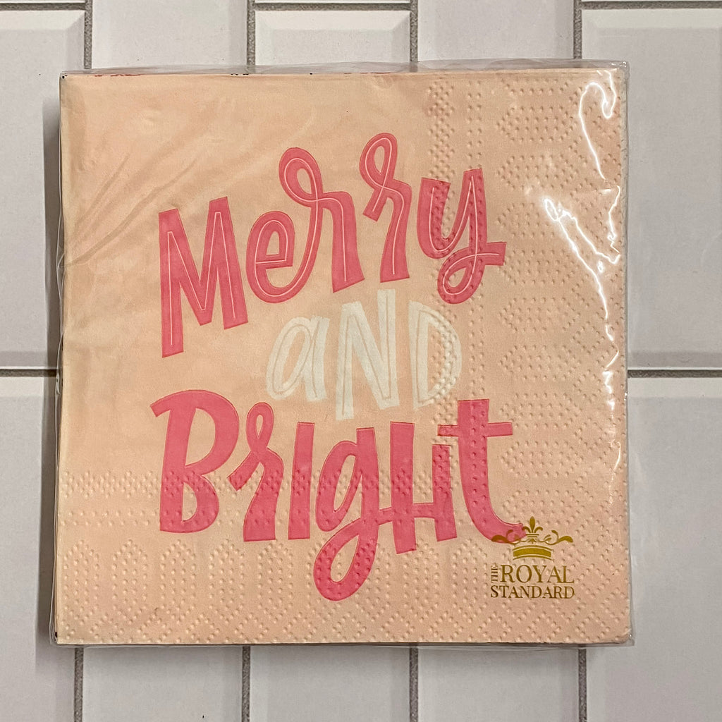 Merry & Bright Cocktail Napkins - Lyla's: Clothing, Decor & More - Plano Boutique
