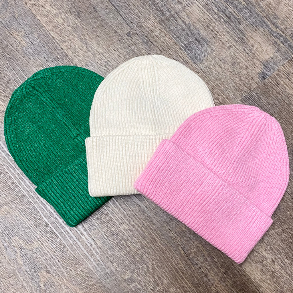 Hope Beanie in Green - Lyla's: Clothing, Decor & More - Plano Boutique