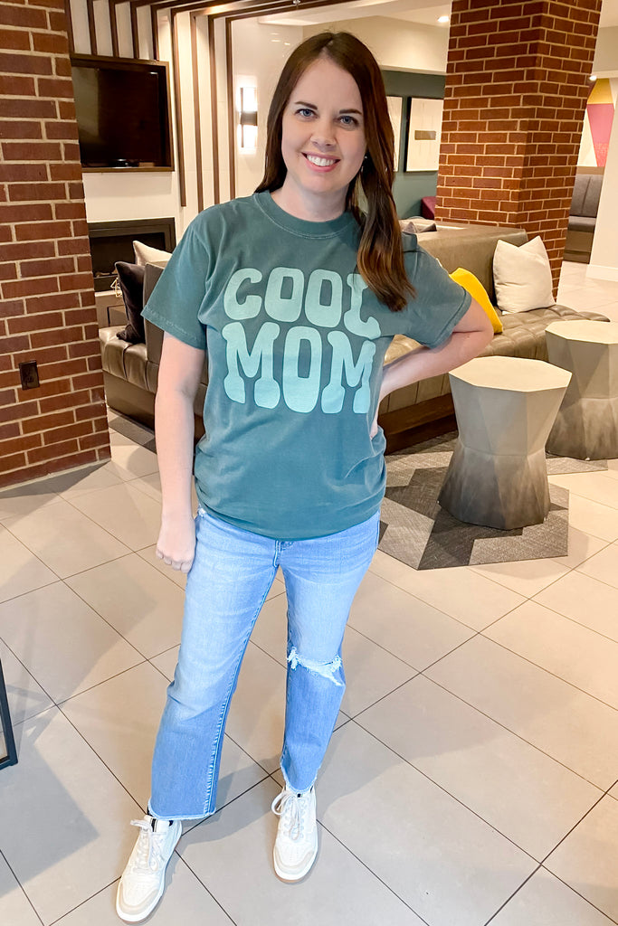 Cool Mom Blue Spruce Top - Lyla's: Clothing, Decor & More - Plano Boutique