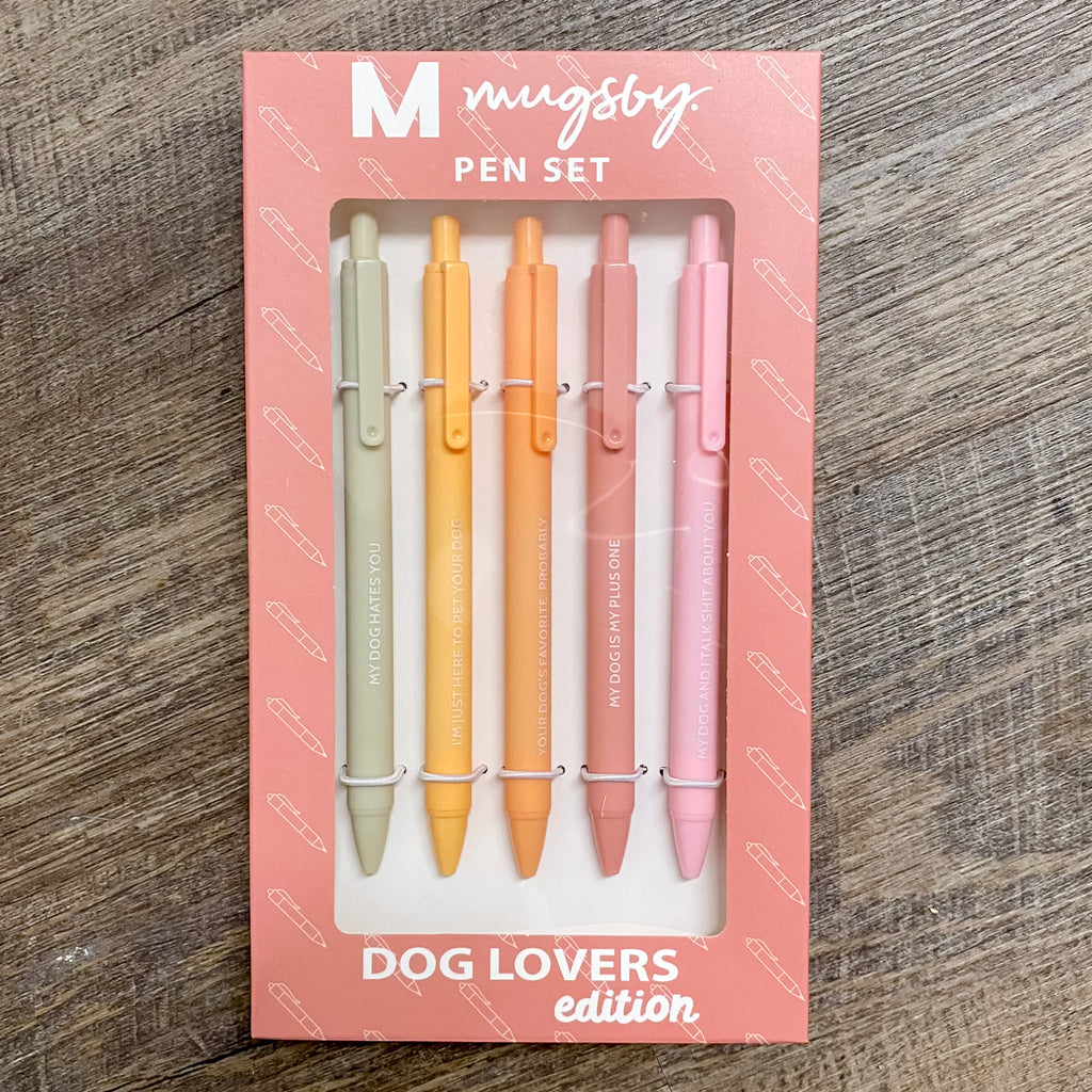 Dog Lover Pen Set - Lyla's: Clothing, Decor & More - Plano Boutique