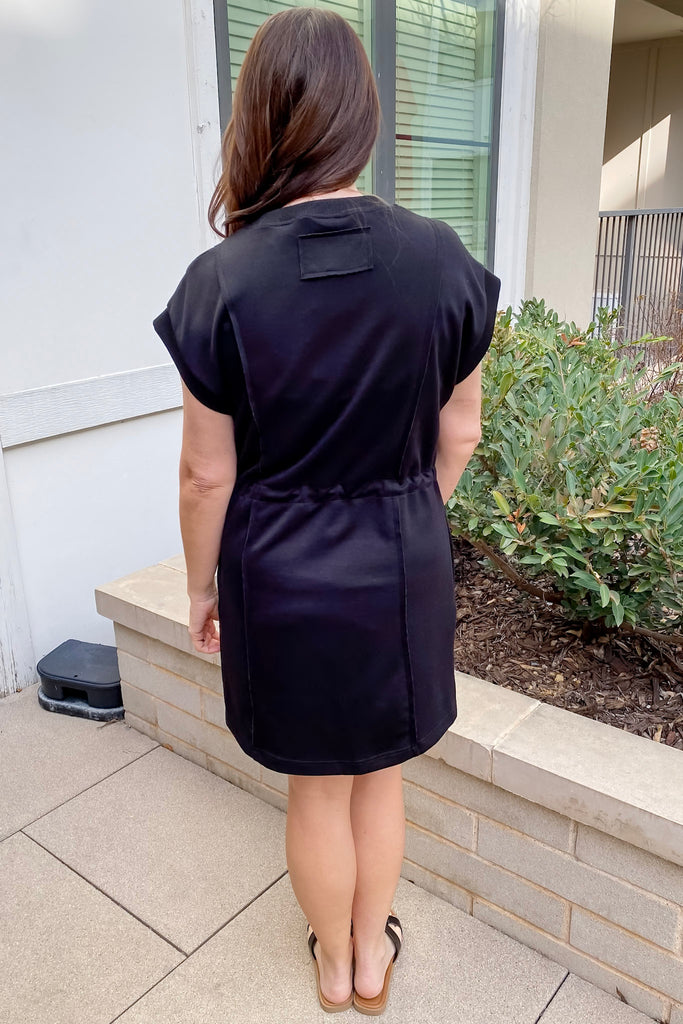 Perfect Harmony Pleated Black Dress - Lyla's: Clothing, Decor & More - Plano Boutique