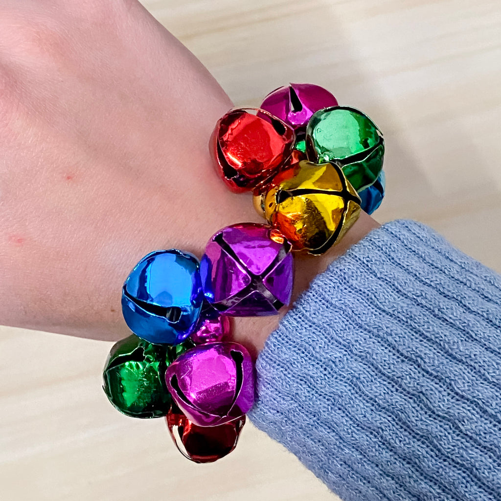 Jingle and Ring Sleigh Bell Stretch Bracelet - Lyla's: Clothing, Decor & More - Plano Boutique