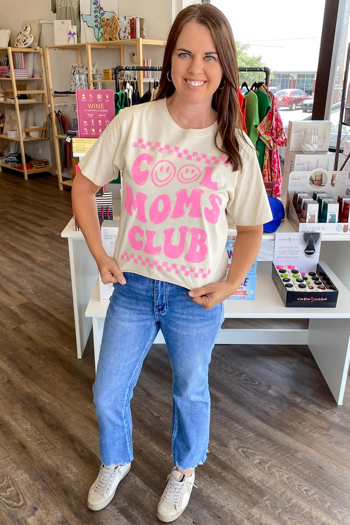 Cool Moms Club Sand Top - Lyla's: Clothing, Decor & More - Plano Boutique