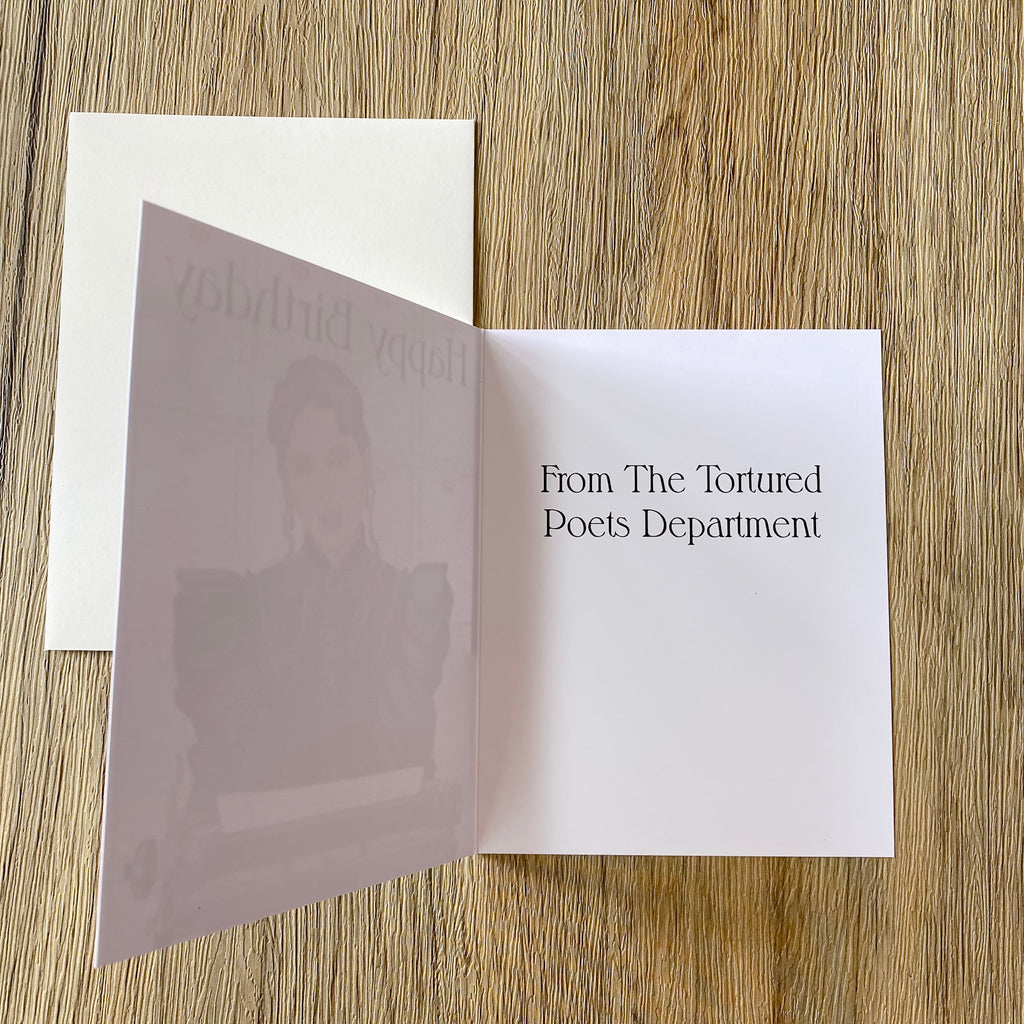 Taylor Tortured Poets Birthday Card - Lyla's: Clothing, Decor & More - Plano Boutique