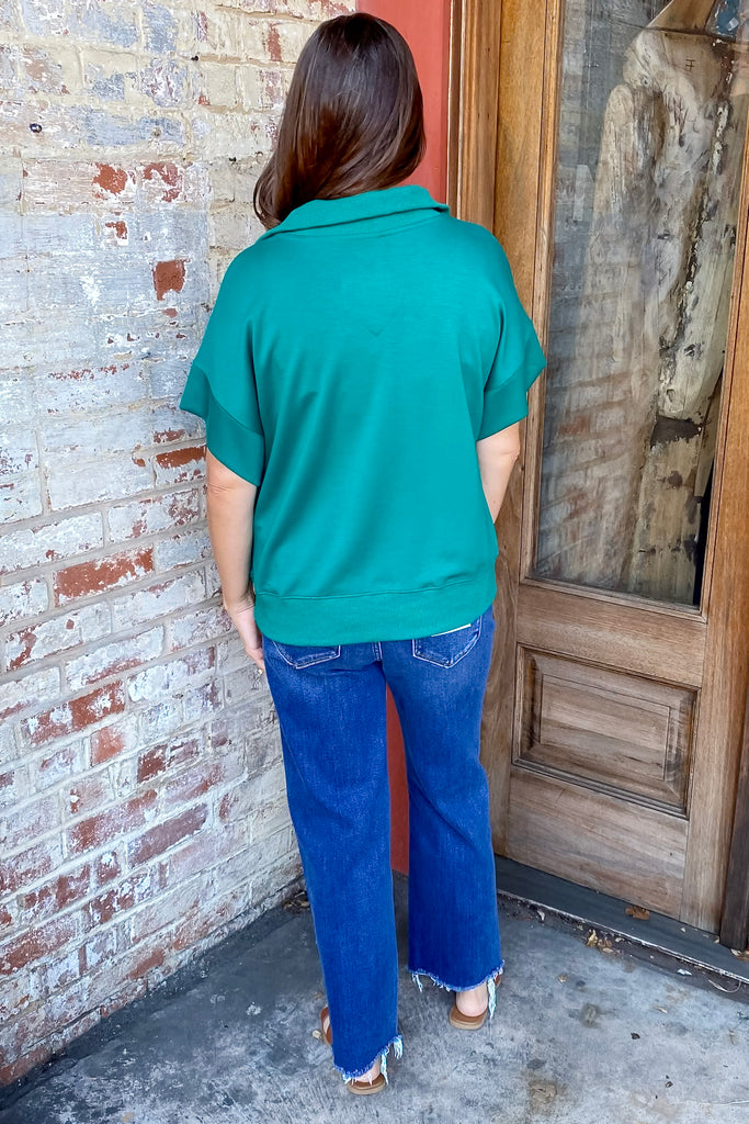 Embracing The Darkness Blue Lagoon Top - Lyla's: Clothing, Decor & More - Plano Boutique